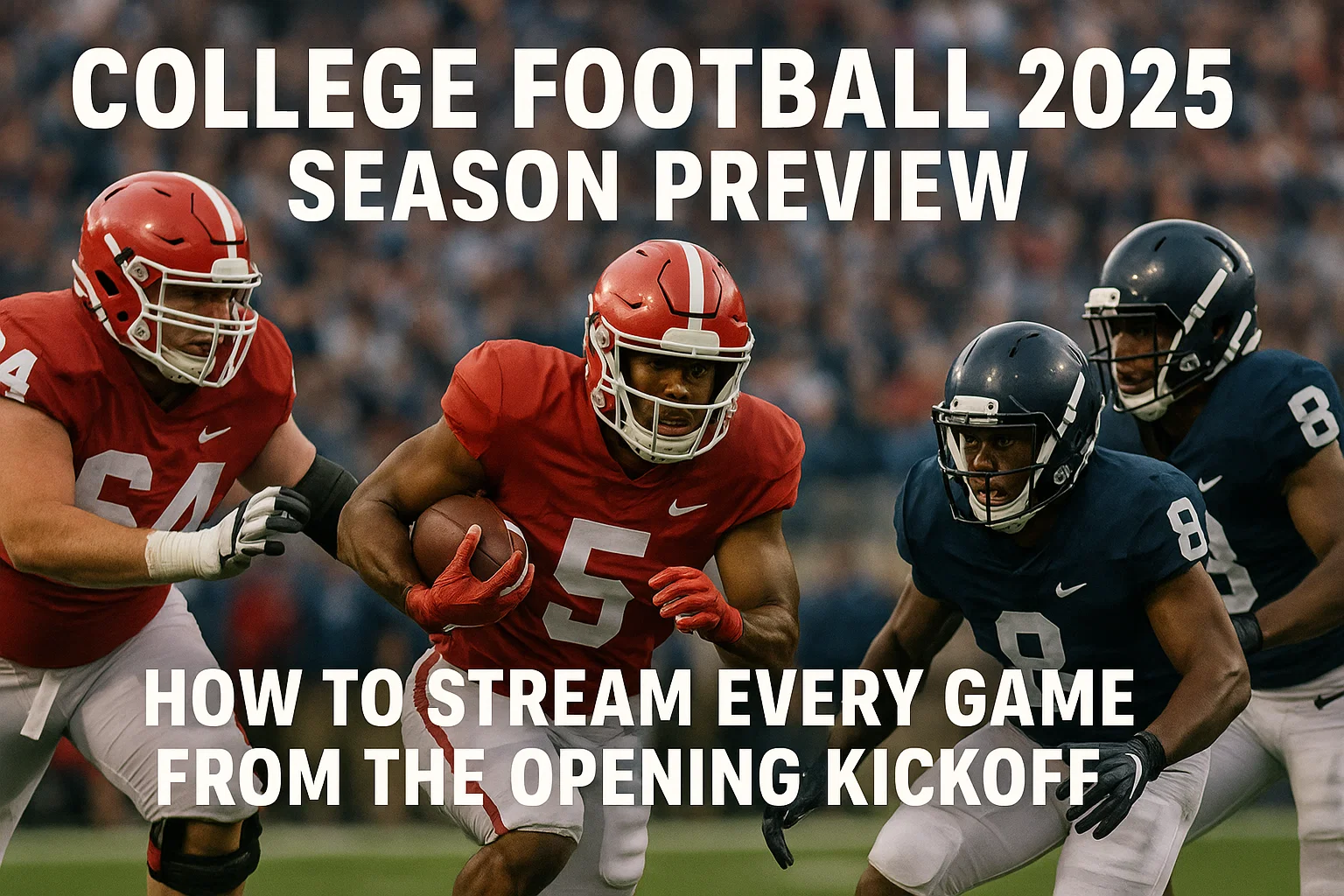 College Football 2025 Season Preview: How to Stream Every Game From the Opening Kickoff
